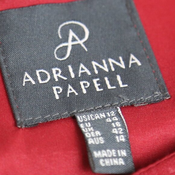 Adrianna Papell Sheath Stamped Textured Snake Skin Cap Sleeve Dress Size 12 - Picture 4 of 7